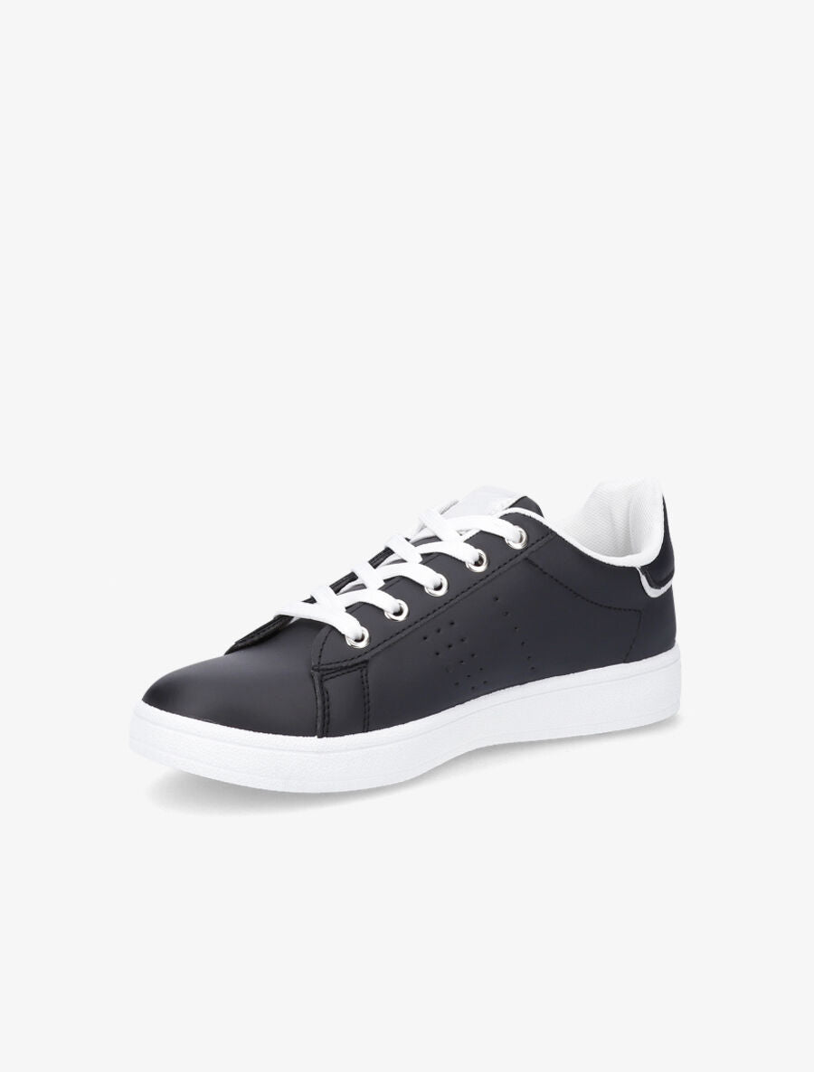 Sneakers en simili classiques - Noir - 3