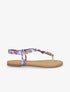 Nu-pieds tressés en tissu satiné - Violet - 1