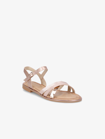 Nu-pieds à brides fantaisies - Rose gold - 2