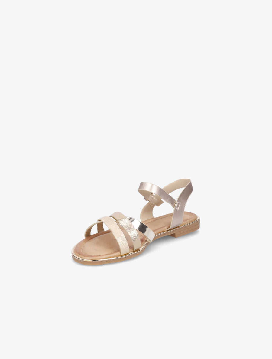 Nu-pieds à brides fantaisies - Or - 3
