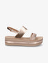 Sandales en simili à semlle stylisée - Rose gold - 1