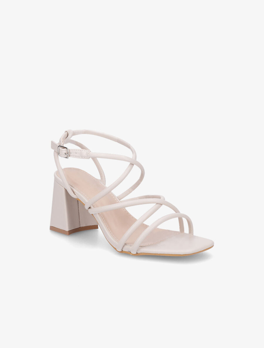 Sandales en simili à multibrides - Beige - 2