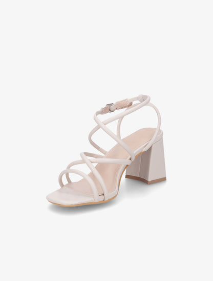 Sandales en simili à multibrides - Beige - 3
