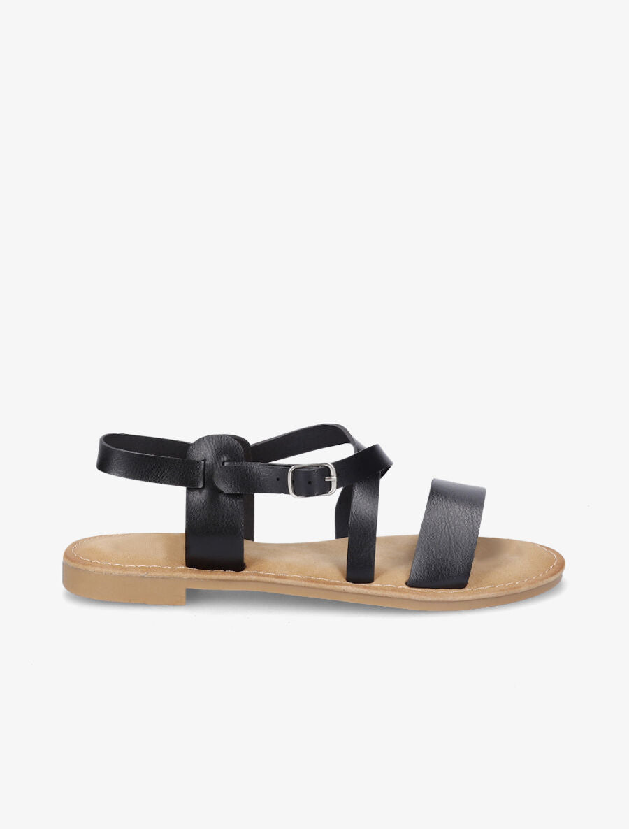 Nu-pieds en simili classiques - Noir - 1