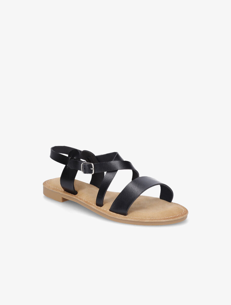 Nu-pieds en simili classiques - Noir - 2