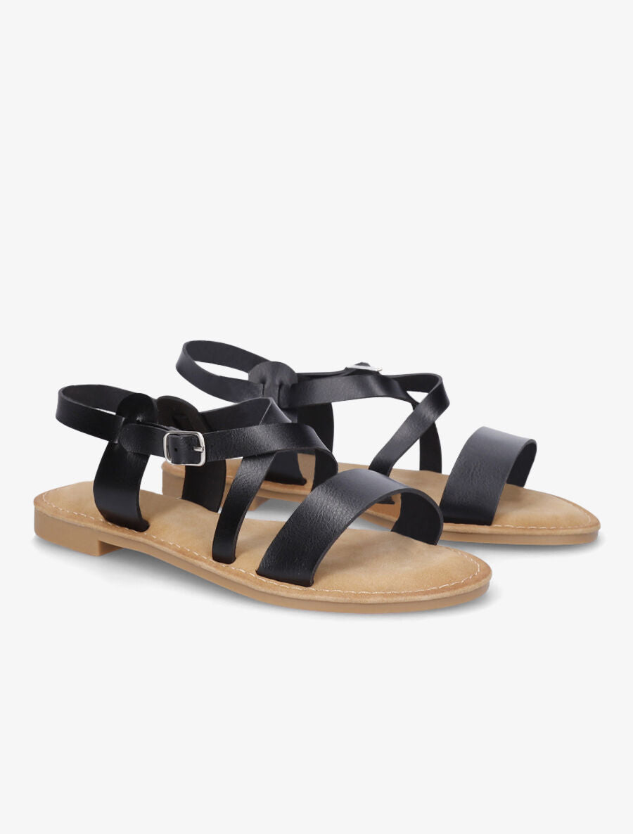 Nu-pieds en simili classiques - Noir - 4