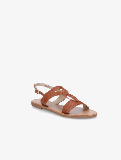 Nu-pieds fantaisies en simili - Camel - 2