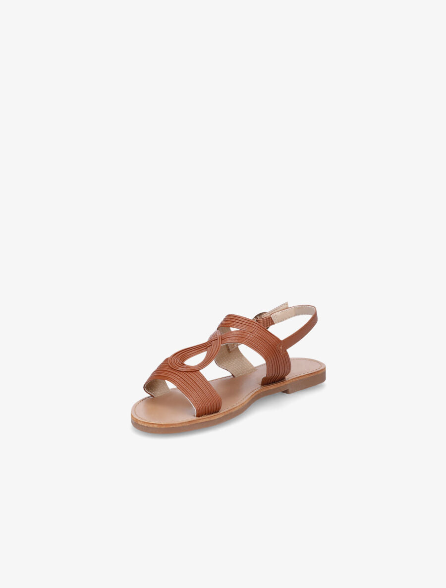 Nu-pieds fantaisies en simili - Camel - 3