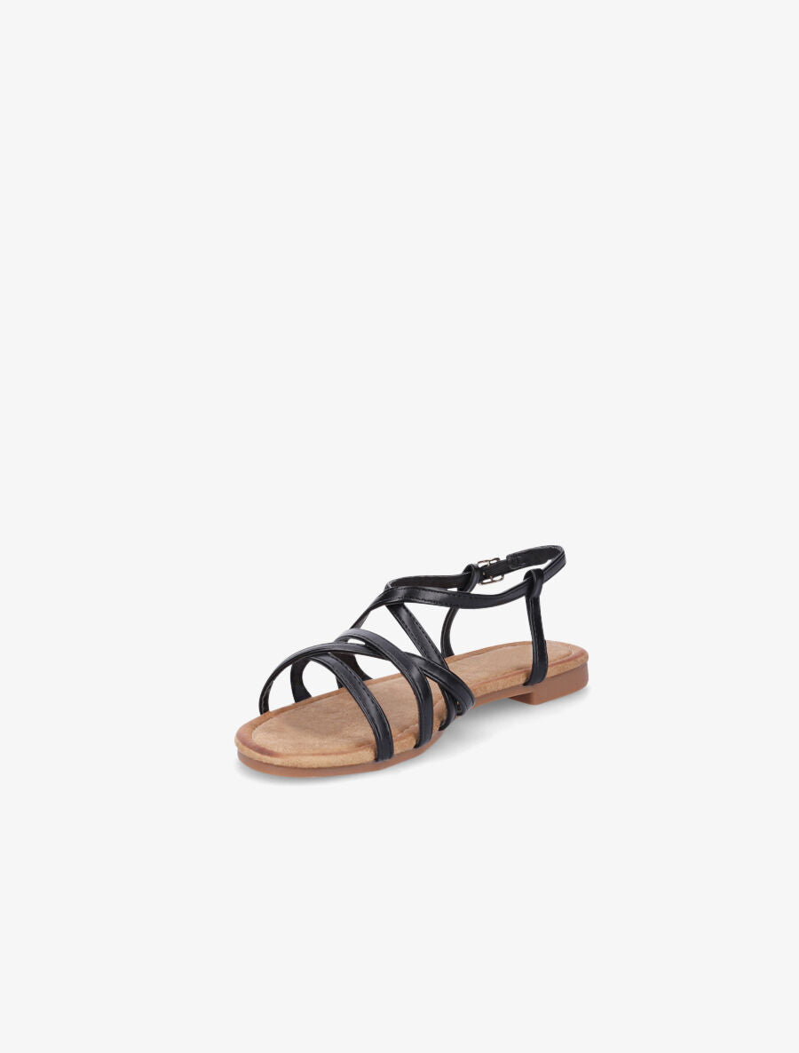 Nu-pieds croisés - Noir - 3