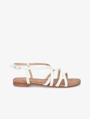 Nu-pieds croisés - Blanc - 1