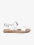 Nu-pieds basiques en simili - Argent - 5