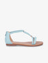 Nu-pieds en suédine - Bleu clair - 1