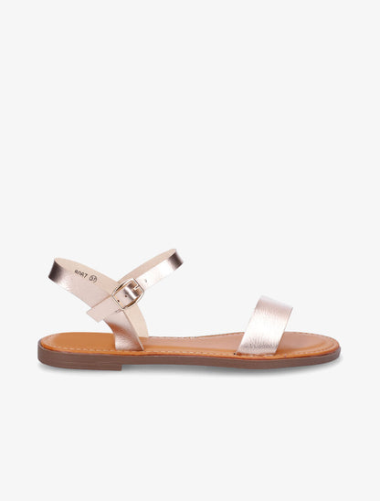Nu-pieds plats basiques - Rose gold - 5