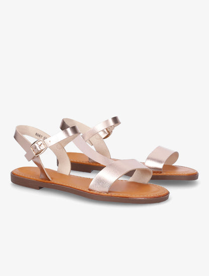 Nu-pieds plats basiques - Rose gold - 4