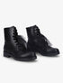 Bottines à détail noeud en tulle - Noir - 1