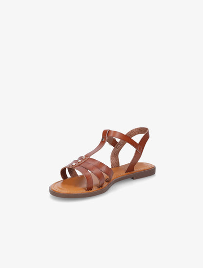 Nu-pieds classiques en simili - Camel - 3