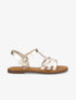Nu-pieds plats en simili - Or - 5