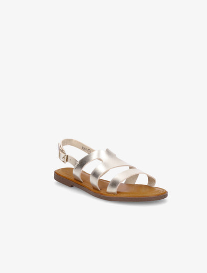 Nu-pieds classiques en simili - Or - 2