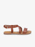 Nu-pieds basiques à brides croisées - Camel - 5