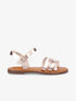 Nu-pieds entrelacés en simili - Rose gold - 5