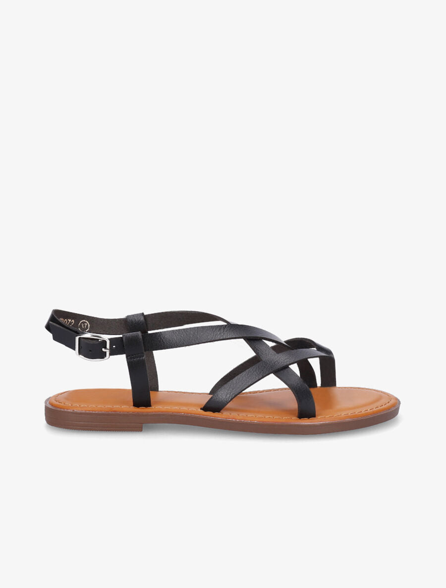 Nu-pieds en simili - Noir - 5