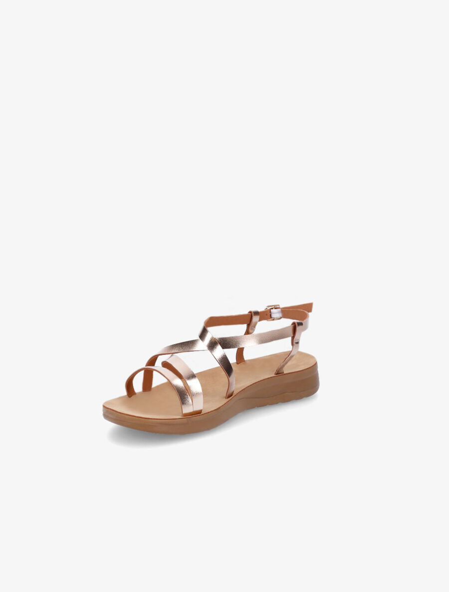 Nu-pieds basiques - Rose gold - 3