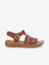 Nu-pieds style spartiates - Camel - 5