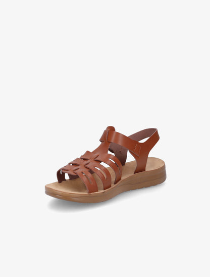 Nu-pieds style spartiates - Camel - 3