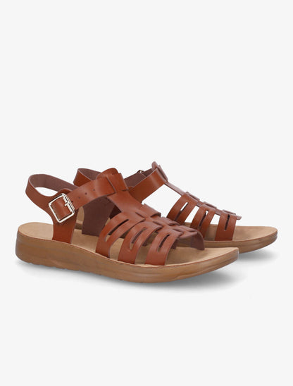 Nu-pieds style spartiates - Camel - 4