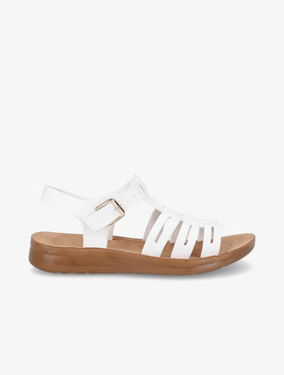 Nu-pieds style spartiates - Blanc - 1