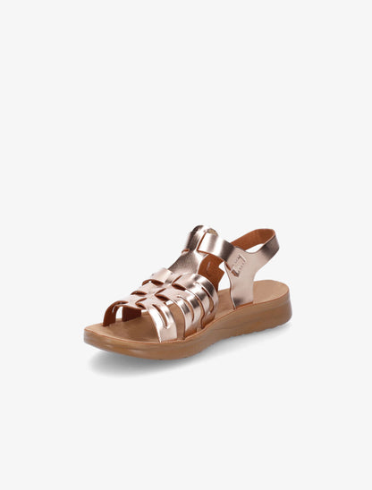 Nu-pieds style spartiates - Rose gold - 3