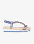 Nu-pieds fleuris - Bleu - 1