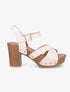 Sandales hautes style sabot - Beige - 1