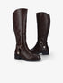 Bottes écuyère à bout rond - Marron - 5