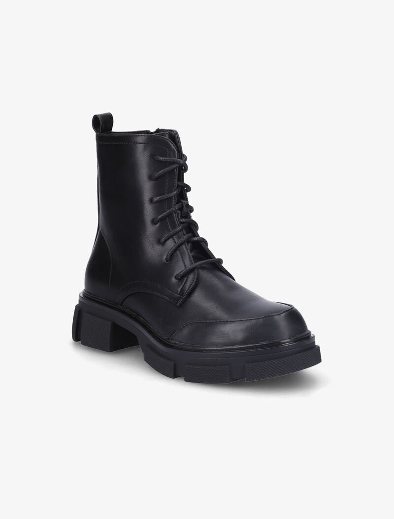 Bottines chunky à lacets - Noir - 3