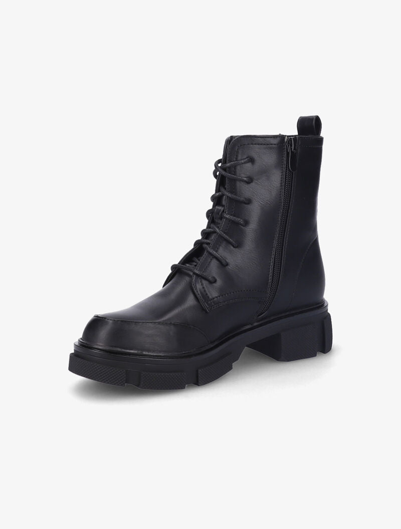 Bottines chunky à lacets - Noir - 4