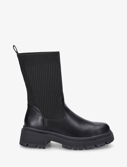 Bottines style chaussettes - Noir - 5