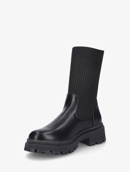 Bottines style chaussettes - Noir - 3