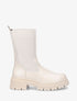 Bottines style chaussettes - Beige - 1