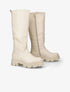 Bottes unies à semelles stylisées - Beige - 1