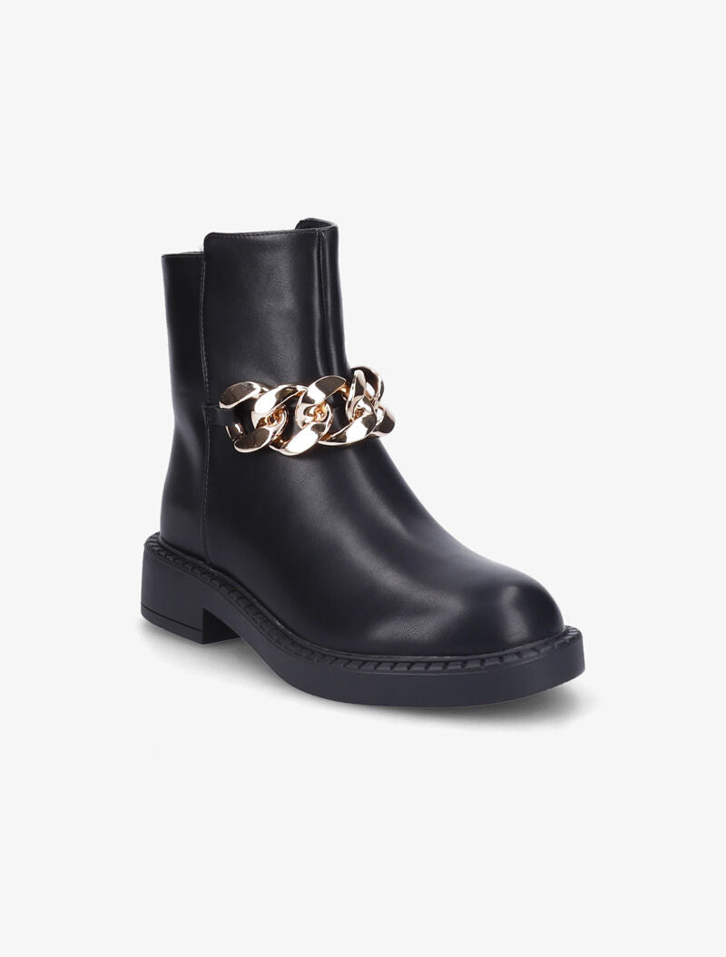Boots à maillon doré XXL - Noir - 3