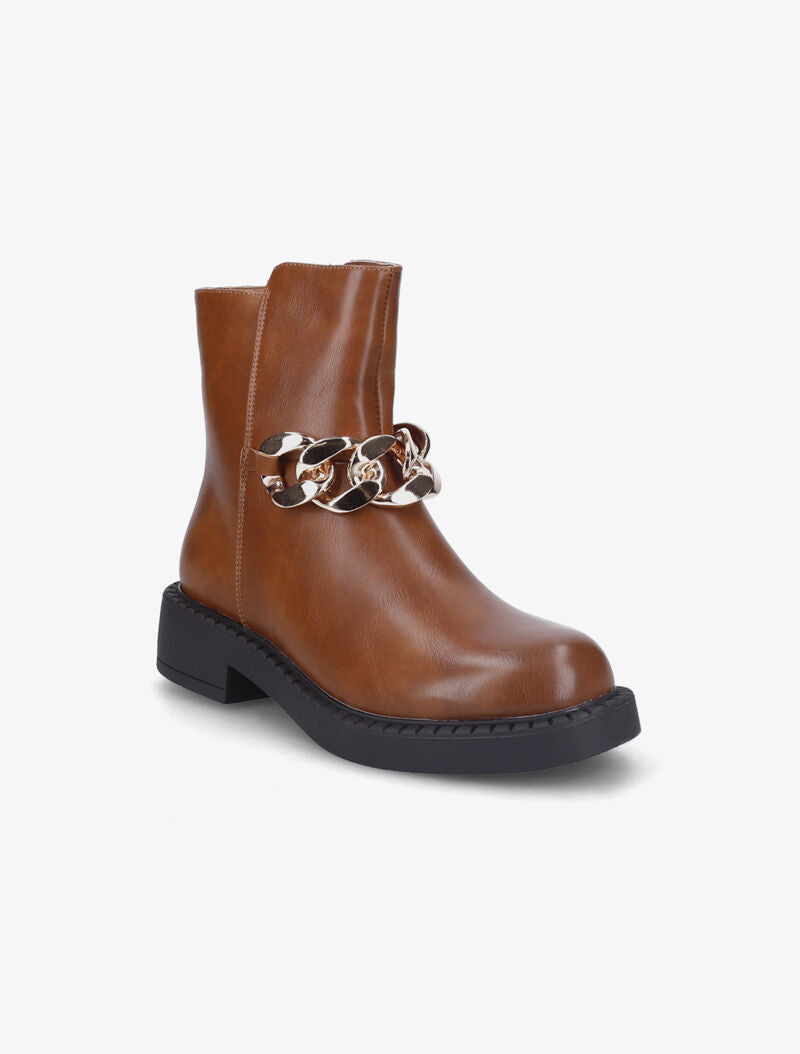 Boots à maillon doré XXL - Camel - 3