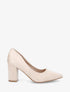 Escarpins pointus en suédine - Beige - 1