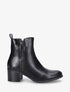 Bottines à contrefort croco - Noir - 1