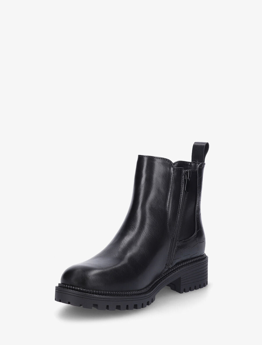Boots élastiquées bi-matière - Noir - 3