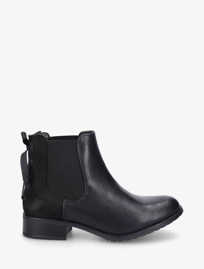 Bottines à contrefort style corset - Noir - 5