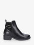 Bottines croco à boucle - Noir - 1