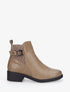Bottines croco à boucle - Taupe - 5