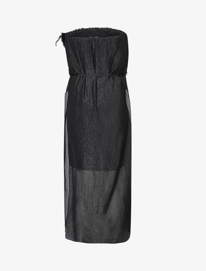 Robe bustier à broche  - noir - 2