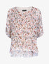 Blouse imprimé floral coupe ample - Écru - 1